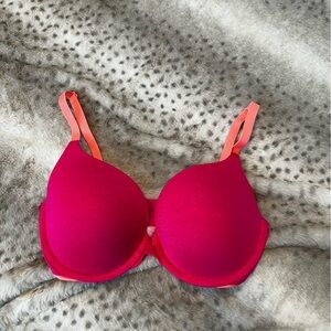 Victoria's Secret Hot Pink and Orange Bra